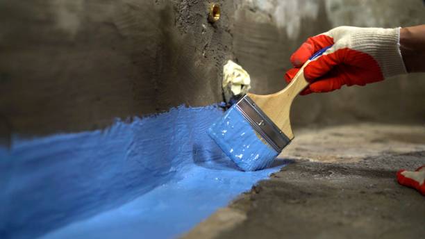 Crawl space vapor barrier installation in Lake View, NY
