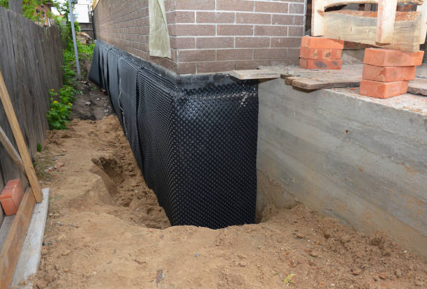Happy homeowners after waterproofing job in Lake View